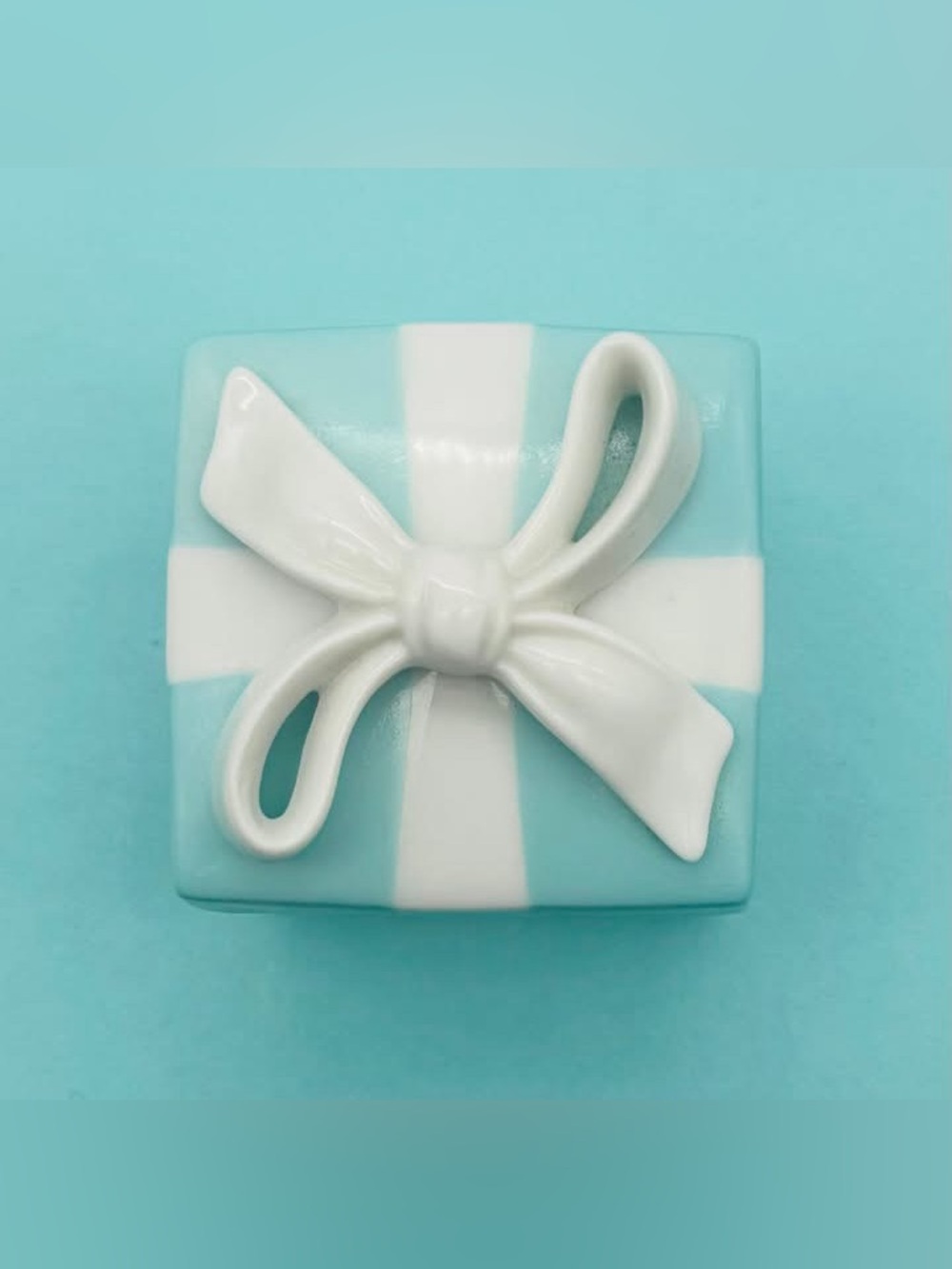 Tiffany & Co. mini ceramic trinket box in box